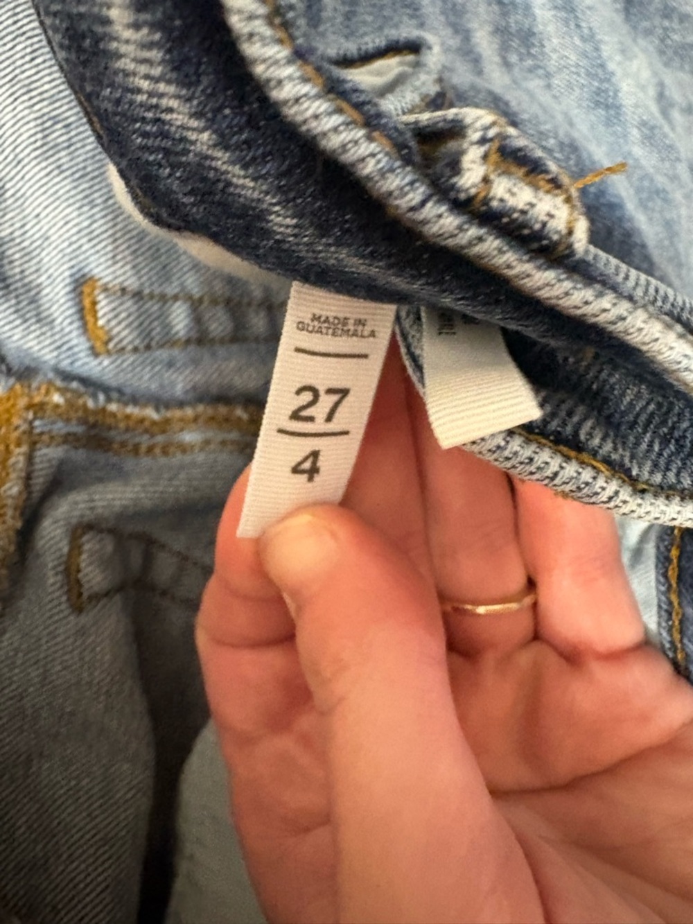 LOFT Indigo Distressed High-Rise Skinny Jeans - Picture 4 of 15